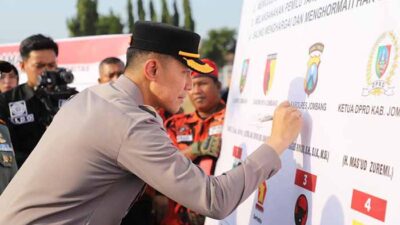 Deklarasi Pemilu Damai 2024 di Jombang, Libatkan Parpol Ormas Hingga Perguruan Silat