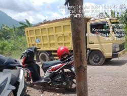 Tambang Galian C Urug Milik Kasun Krapyak Desa Kutogirang, Kecamatan Ngoro, Kabupaten Mojokerto diduga ilegal