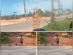 Tambang Galian C Diduga Ilegal Jalan Lintas Timur Desa Air Anyir, Kecamatan Merawang, Kabupaten Bangka Belum tersentuh Hukum