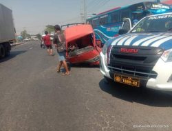 Mobil Pick Up VS Bus Jaya Utama Indonesia Satu orang (MD) di Kabupaten Pati