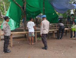 Sabung ayam di Lendang Bajur, Desa Taman Sari Kec. Gunungsari, Kab. Lombok Barat dibongkar Paksa Polisi