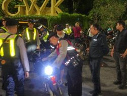 Polsek Kuta Selatan Tindak Belasan Motor Saat yang diigelar Razia di Depan GWK
