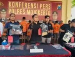 Polres Mojokerto Bekuk Delapan Pelaku Curas, Curanmor dan Penjambretan