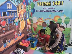 Satpas 1421 Satlantas Polrestabes Semarang Hadirkan Pelayanan Ramah Anak Lewat “Pojok Dolanan”