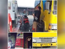 Dia di Jombang SPBU 54.614.09 dan 54.614.27 Nekat Isi Truk Mitsubishi berwarna Kuning Nopol AD 8424 PZ 5 Ton BBM Solar Subsidi