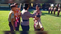 Upacara Penyematan Tiska dan Pengukuhan Susulan Saka Bhayangkara Angkatan 43, Polres Tabanan Tanamkan Disiplin