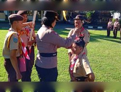 Upacara Penyematan Tiska dan Pengukuhan Susulan Saka Bhayangkara Angkatan 43, Polres Tabanan Tanamkan Disiplin