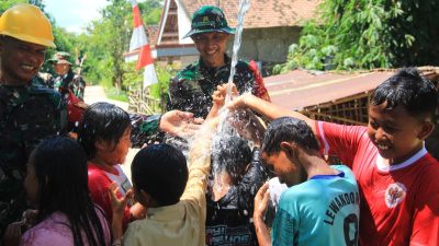 Tawa Bahagia Warga Pecah di Lokasi Sumur Bor TMMD di Dusun Gadungsari