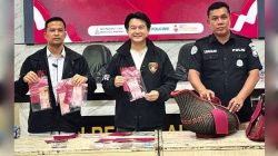 Satreskrim Polres Pelalawan menggerebek tempat perjudian Sabung Ayam